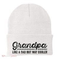 Grandpa Like A Dad But Way Cooler Funny Grandad Definition Beanie thumb 0