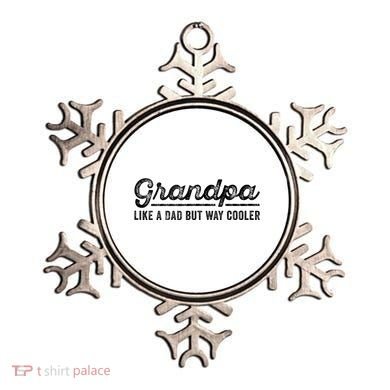 Grandpa Like A Dad But Way Cooler Funny Grandad Definition Ornament