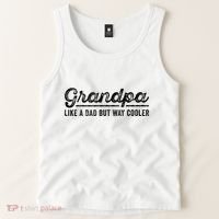 Grandpa Like A Dad But Way Cooler Funny Grandad Definition Tank Top thumb 2