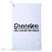 Grandpa Like A Dad But Way Cooler Funny Grandad Definition Golf Towel thumb 0