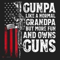 Gunpa Like A Normal Grandpa Fun And Owns Guns Women's Sweatshirt thumb 2