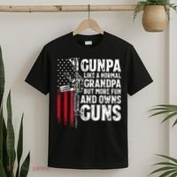 Gunpa Like A Normal Grandpa Fun And Owns Guns T-Shirt thumb 2