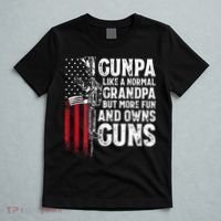Gunpa Like A Normal Grandpa Fun And Owns Guns T-Shirt thumb 5