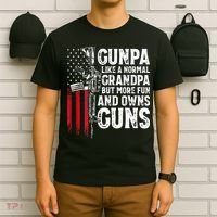 Gunpa Like A Normal Grandpa Fun And Owns Guns T-Shirt thumb 6