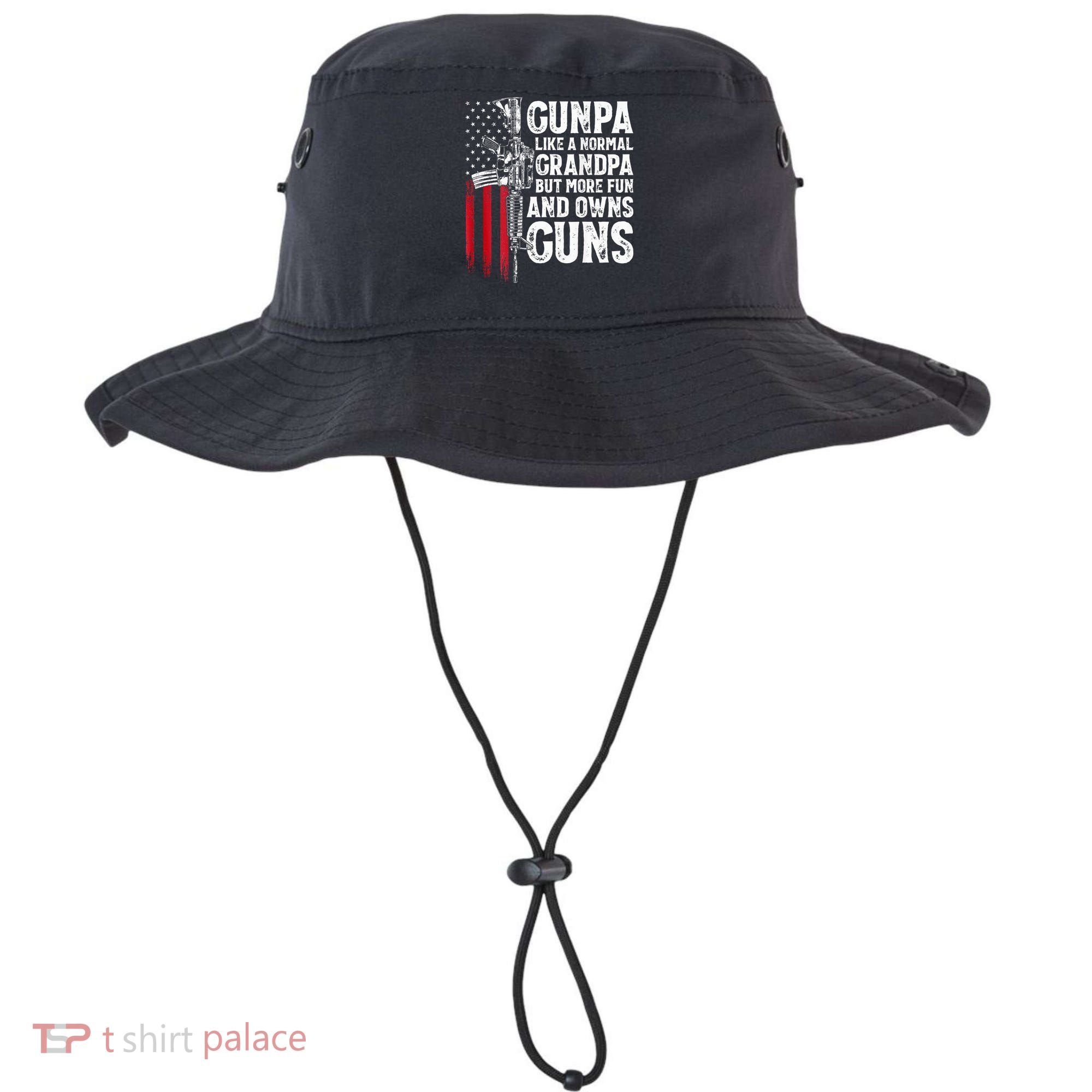 Gunpa Like A Normal Grandpa Fun And Owns Guns Bucket Hat