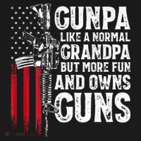 Gunpa Like A Normal Grandpa Fun And Owns Guns Women's Hoodie thumb 2