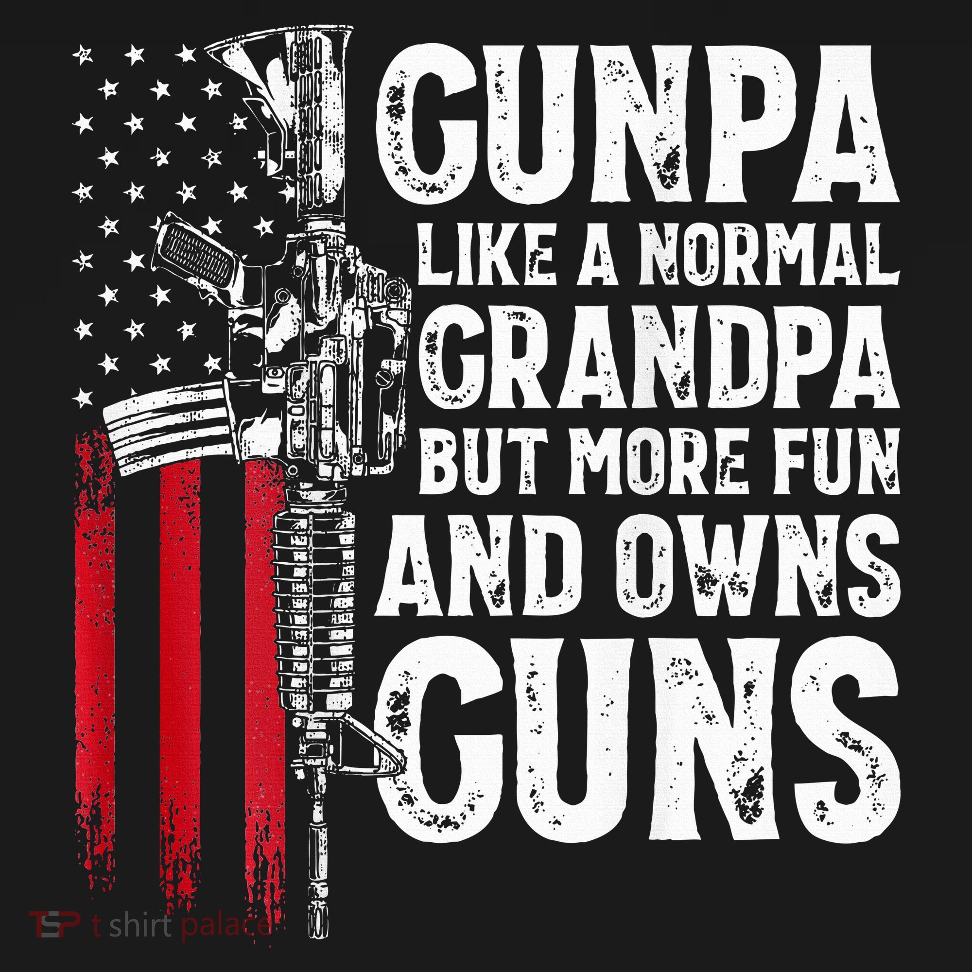 Gunpa Like A Normal Grandpa Fun And Owns Guns Women's Hoodie