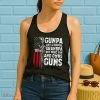 Gunpa Like A Normal Grandpa Fun And Owns Guns Women's Tank Top thumb 2