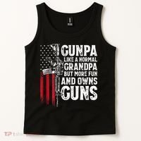 Gunpa Like A Normal Grandpa Fun And Owns Guns Tank Top thumb 2