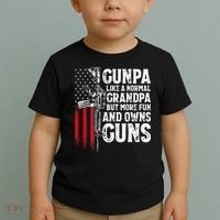 Gunpa Like A Normal Grandpa Fun And Owns Guns Toddler T-Shirt thumb 2