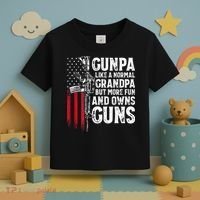 Gunpa Like A Normal Grandpa Fun And Owns Guns Toddler T-Shirt thumb 3