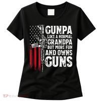Gunpa Like A Normal Grandpa Fun And Owns Guns Women's T-Shirt thumb 0