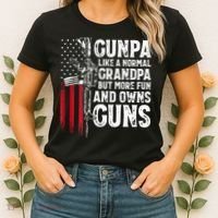 Gunpa Like A Normal Grandpa Fun And Owns Guns Women's T-Shirt thumb 2