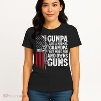 Gunpa Like A Normal Grandpa Fun And Owns Guns Women's T-Shirt thumb 4