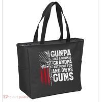 Gunpa Like A Normal Grandpa Fun And Owns Guns Tote Bag thumb 2