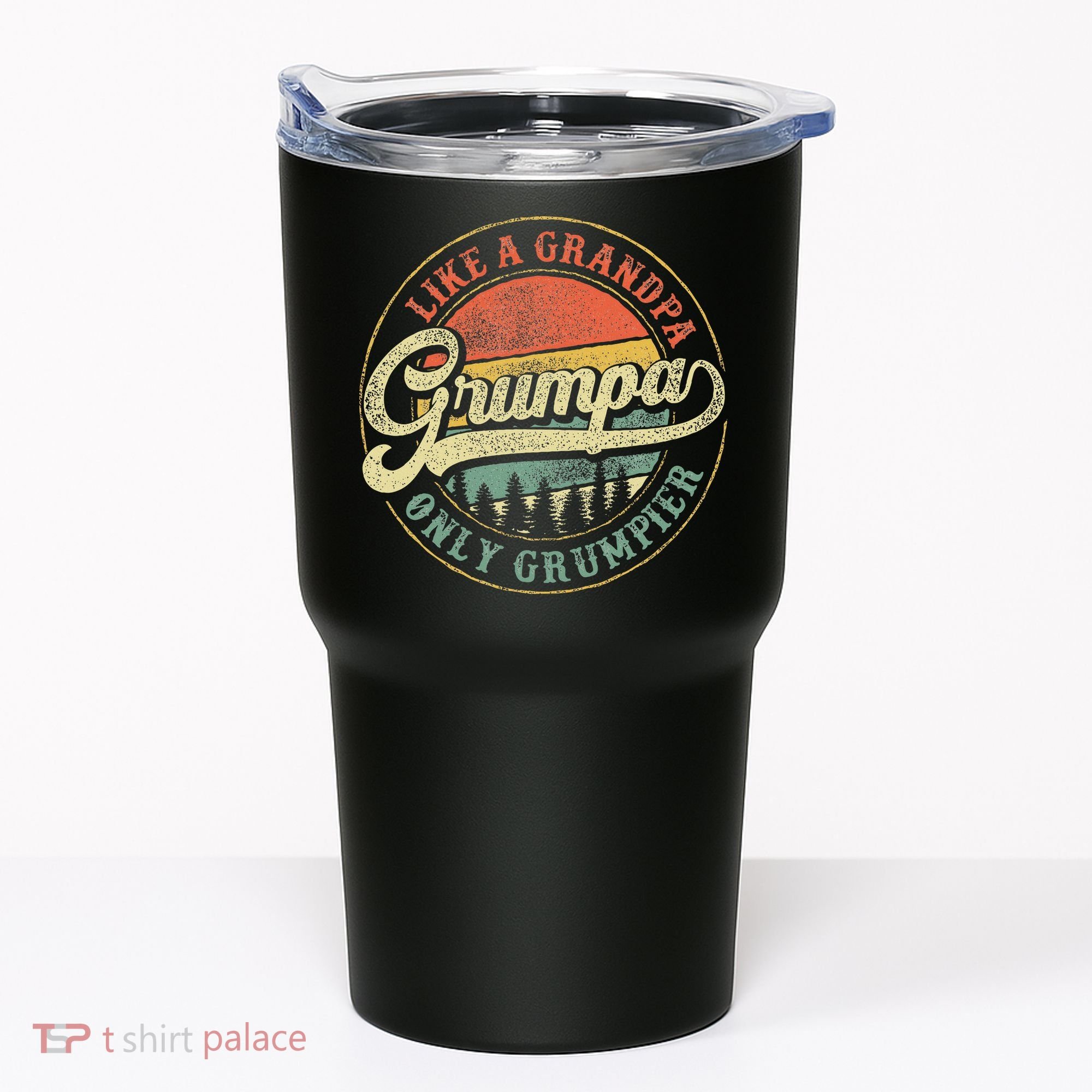 Grumpa Like A Grandpa Only Grumpier Retro Grumpa Definition Tumbler