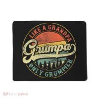 Grumpa Like A Grandpa Only Grumpier Retro Grumpa Definition Mousepad thumb 0