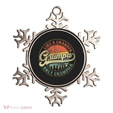 Grumpa Like A Grandpa Only Grumpier Retro Grumpa Definition Ornament