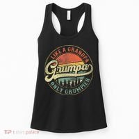 Grumpa Like A Grandpa Only Grumpier Retro Grumpa Definition Women's Tank Top thumb 0