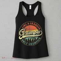 Grumpa Like A Grandpa Only Grumpier Retro Grumpa Definition Women's Tank Top thumb 3