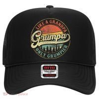 Grumpa Like A Grandpa Only Grumpier Retro Grumpa Definition Hat thumb 0