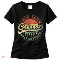 Grumpa Like A Grandpa Only Grumpier Retro Grumpa Definition Women's T-Shirt thumb 0