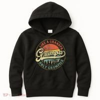 Grumpa Like A Grandpa Only Grumpier Retro Grumpa Definition Kids Hoodie thumb 0