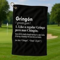 Gringon Like A Regular Gringo Pero Mas Chingon Golf Towel thumb 1