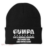 Gunpa Like A Normal Grandpa But More Fun And Owns Guns Gift Beanie thumb 0