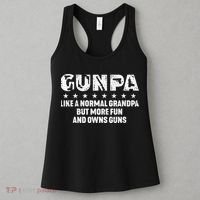 Gunpa Like A Normal Grandpa But More Fun And Owns Guns Gift Women's Tank Top thumb 3