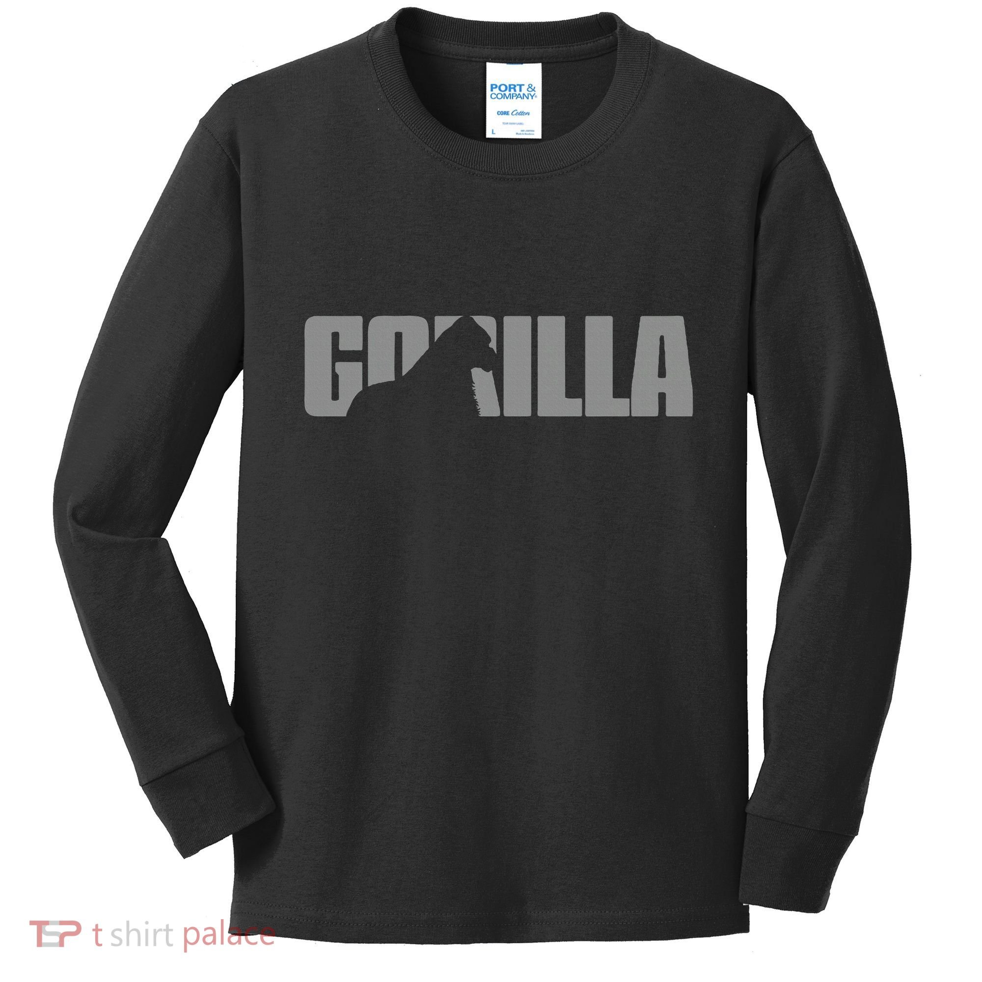 Gorilla Lover Apparel Animal Great Ape Gorilla Kids Long Sleeve Shirt