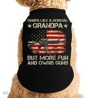 Gunpa Like A Normal Grandpa But More Fun And Owns Guns Doggie Tank thumb 0