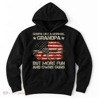 Gunpa Like A Normal Grandpa But More Fun And Owns Guns Hoodie thumb 0