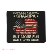 Gunpa Like A Normal Grandpa But More Fun And Owns Guns Mousepad thumb 0