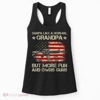 Gunpa Like A Normal Grandpa But More Fun And Owns Guns Women's Tank Top thumb 0