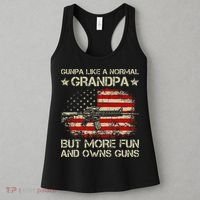 Gunpa Like A Normal Grandpa But More Fun And Owns Guns Women's Tank Top thumb 3