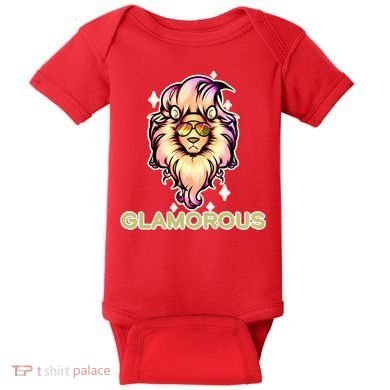 Glamorous Lion Baby Bodysuit