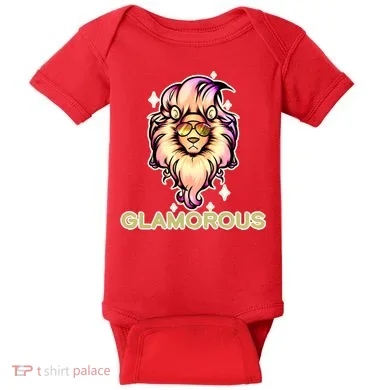 Glamorous Lion Baby Bodysuit