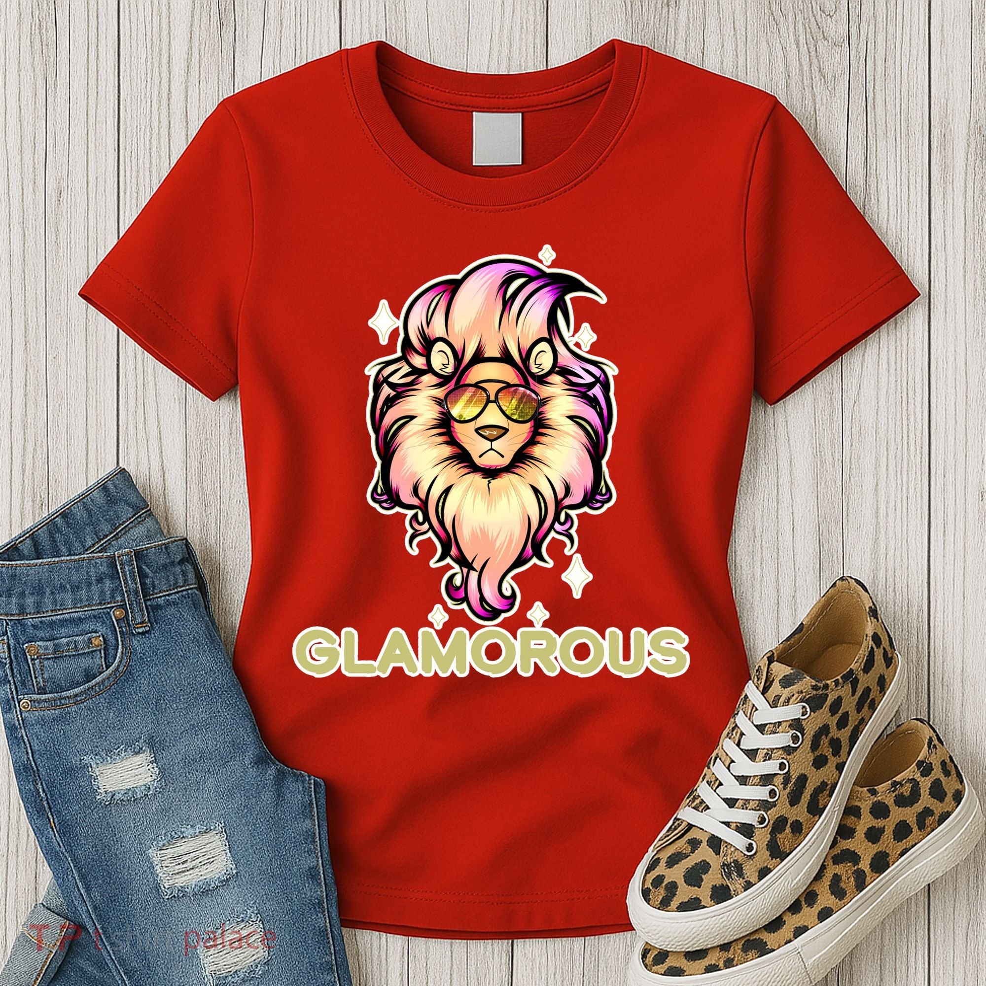 Glamorous Lion Women's T-Shirt