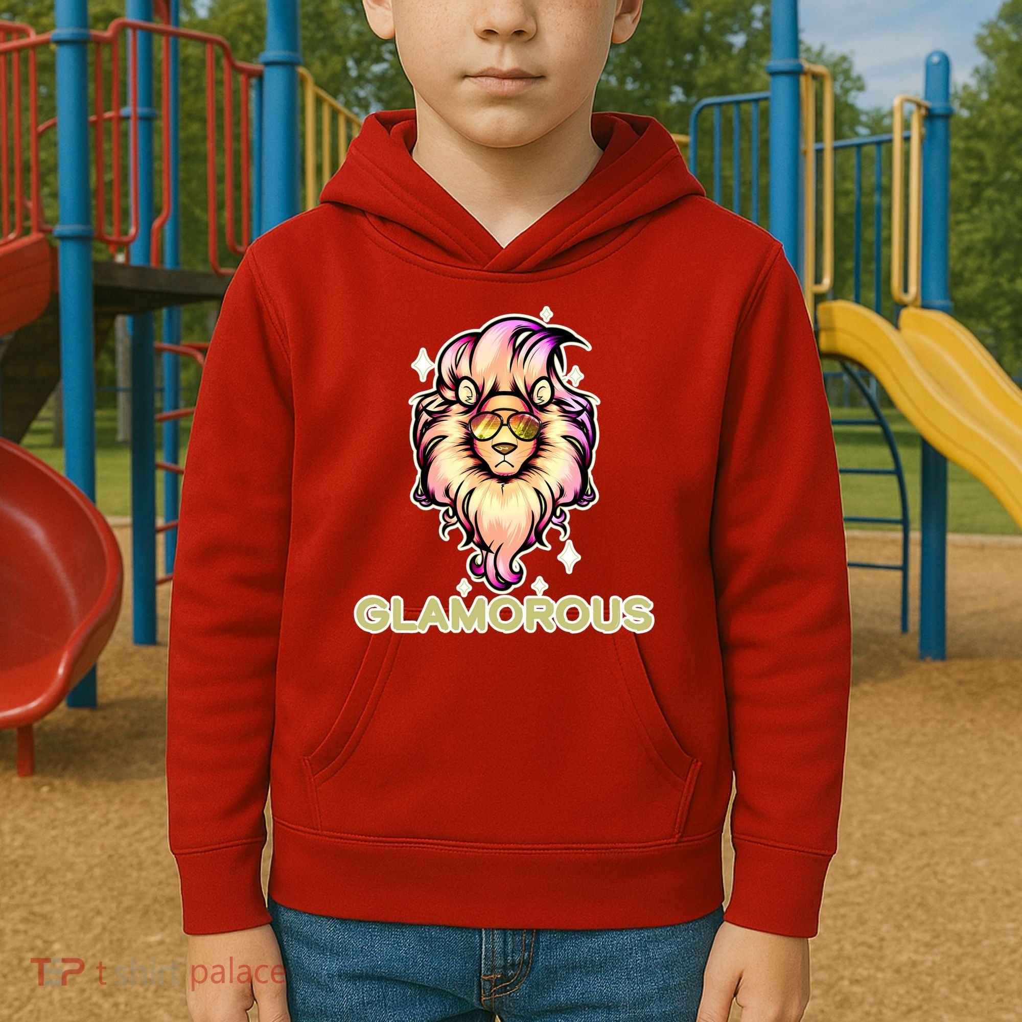 Glamorous Lion Kids Hoodie
