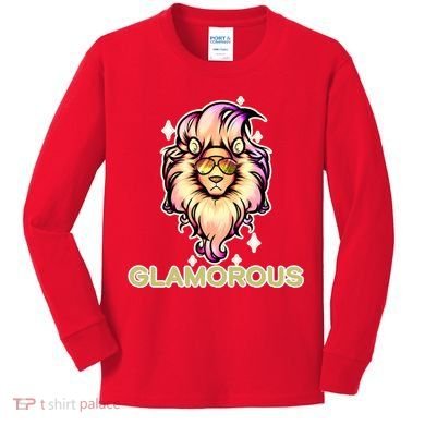 Glamorous Lion Kids Long Sleeve Shirt