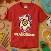 Glamorous Lion Kids T-Shirt thumb 3