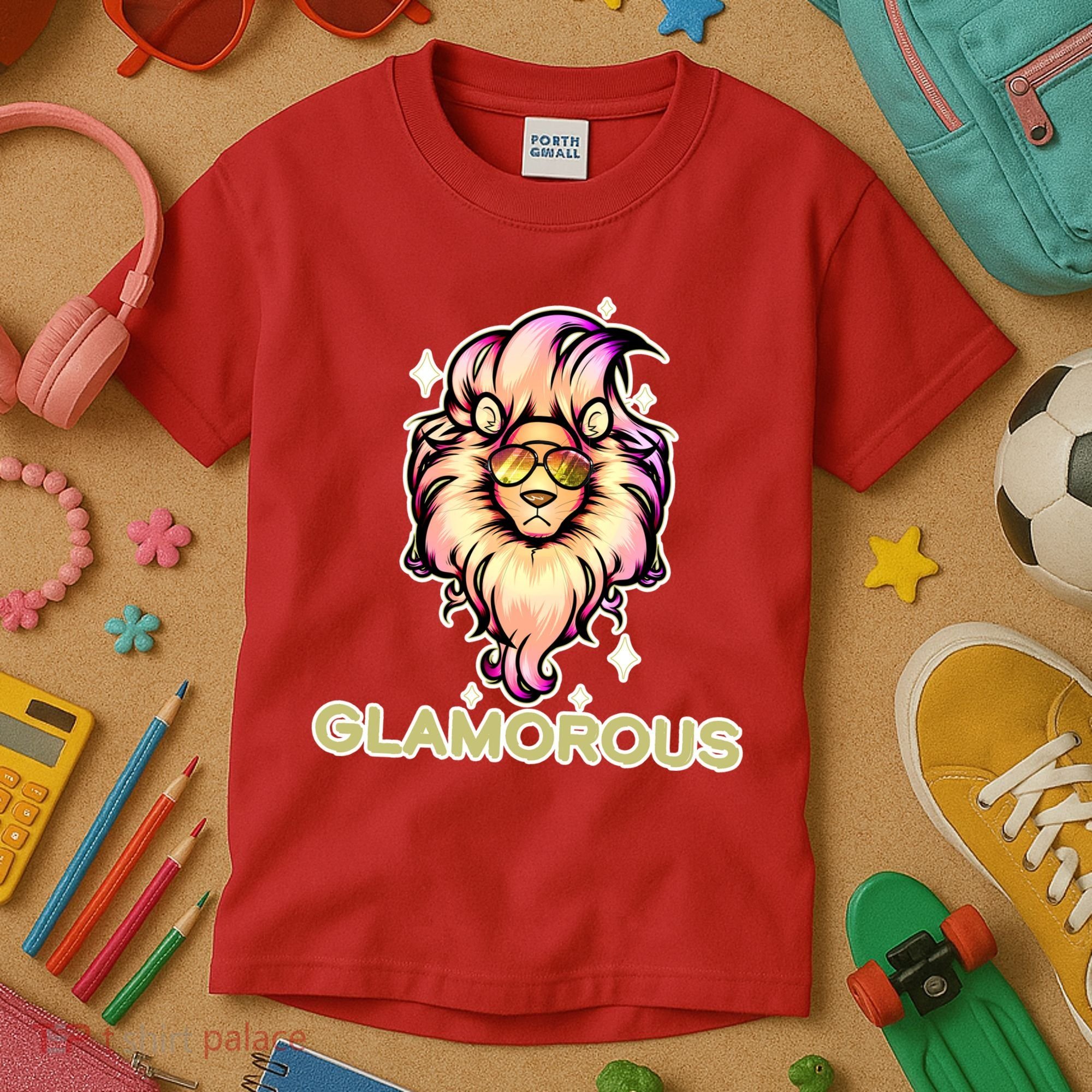 Glamorous Lion Kids T-Shirt