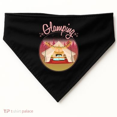Glamping Fancy Camping  USA-Made Doggie Bandana