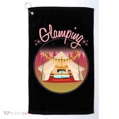 Glamping Fancy Camping  Golf Towel