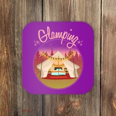 Glamping Fancy Camping  Coaster