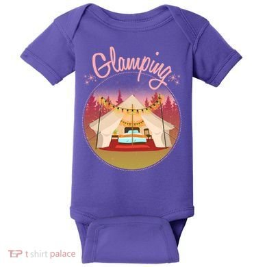 Glamping Fancy Camping  Baby Bodysuit