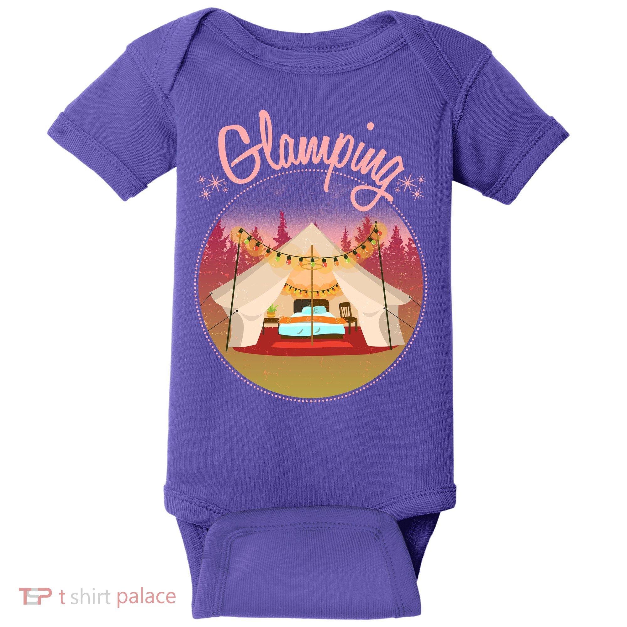 Glamping Fancy Camping  Baby Bodysuit