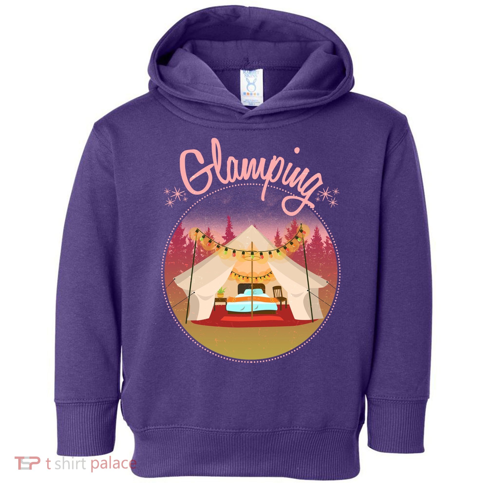 Glamping Fancy Camping  Toddler Hoodie