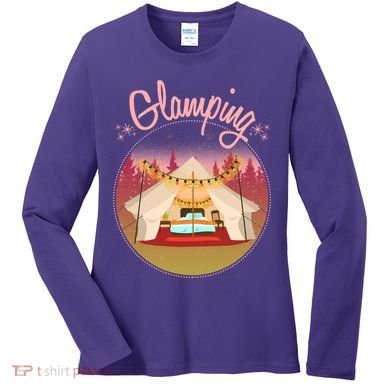 Glamping Fancy Camping  Women's Long Sleeve Shirt
